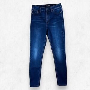Lucky Brand Jeans Bridgette‎ Skinny Women's Size 4/27 Blue Stretch Denim Stained